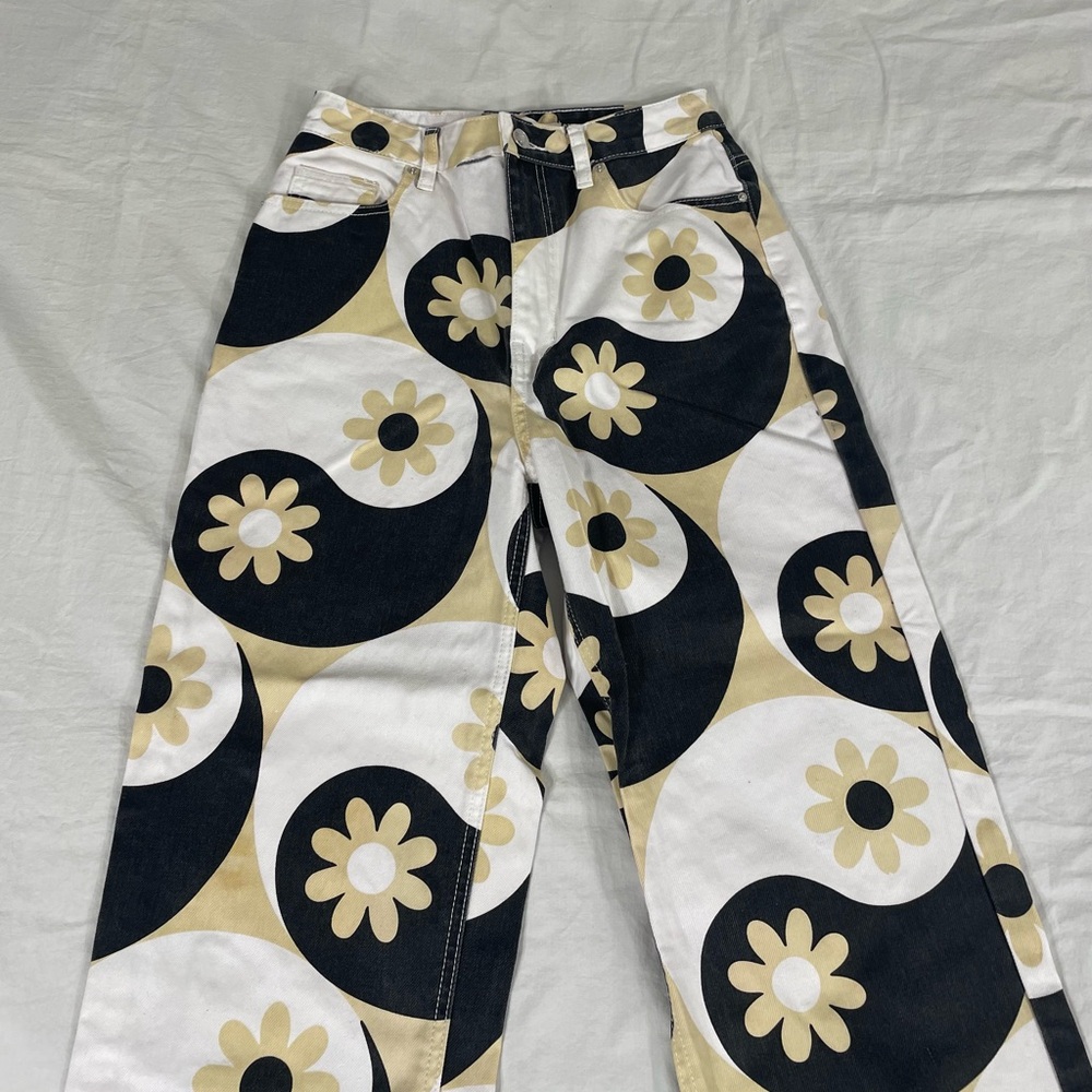 Pacsun 90's Boyfriend Women Multicolor Relaxed Straight Denim Jeans 27 - Picture 2 of 10